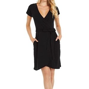 Pact organic cotton full wrap dress